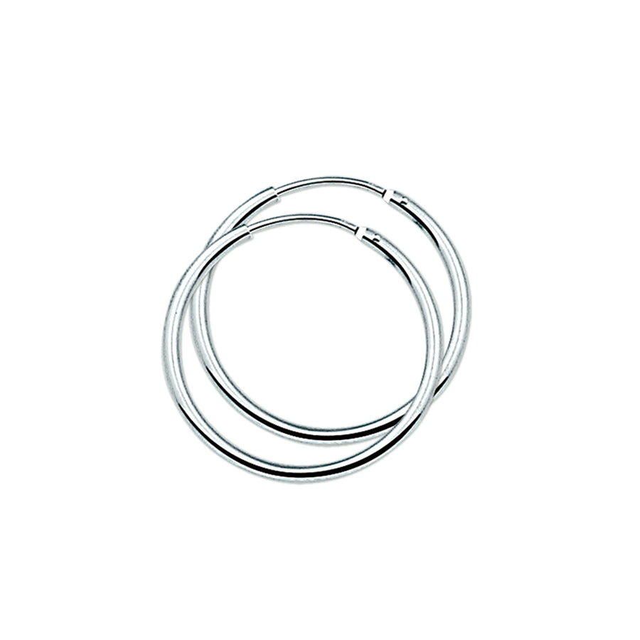 Zilveren oorringen 1,7 mm