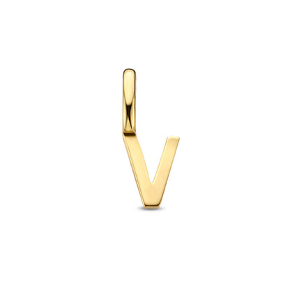 Gouden hanger letter – 14 karaat – extra foto