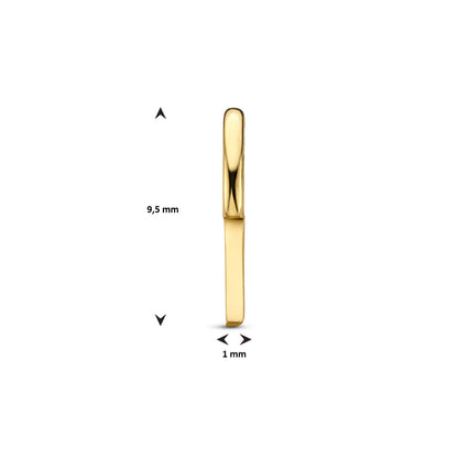 Gouden hanger letter – 14 karaat – extra foto