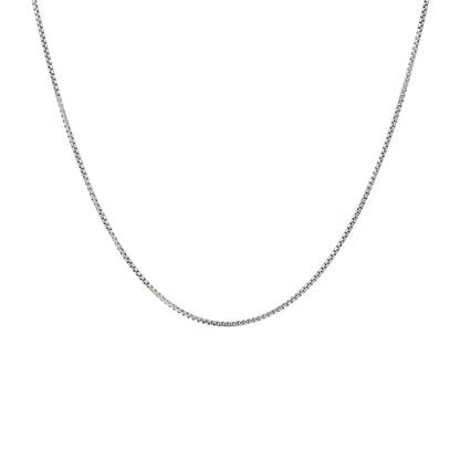 Zilveren venetiaanse ketting bol 0,8 mm