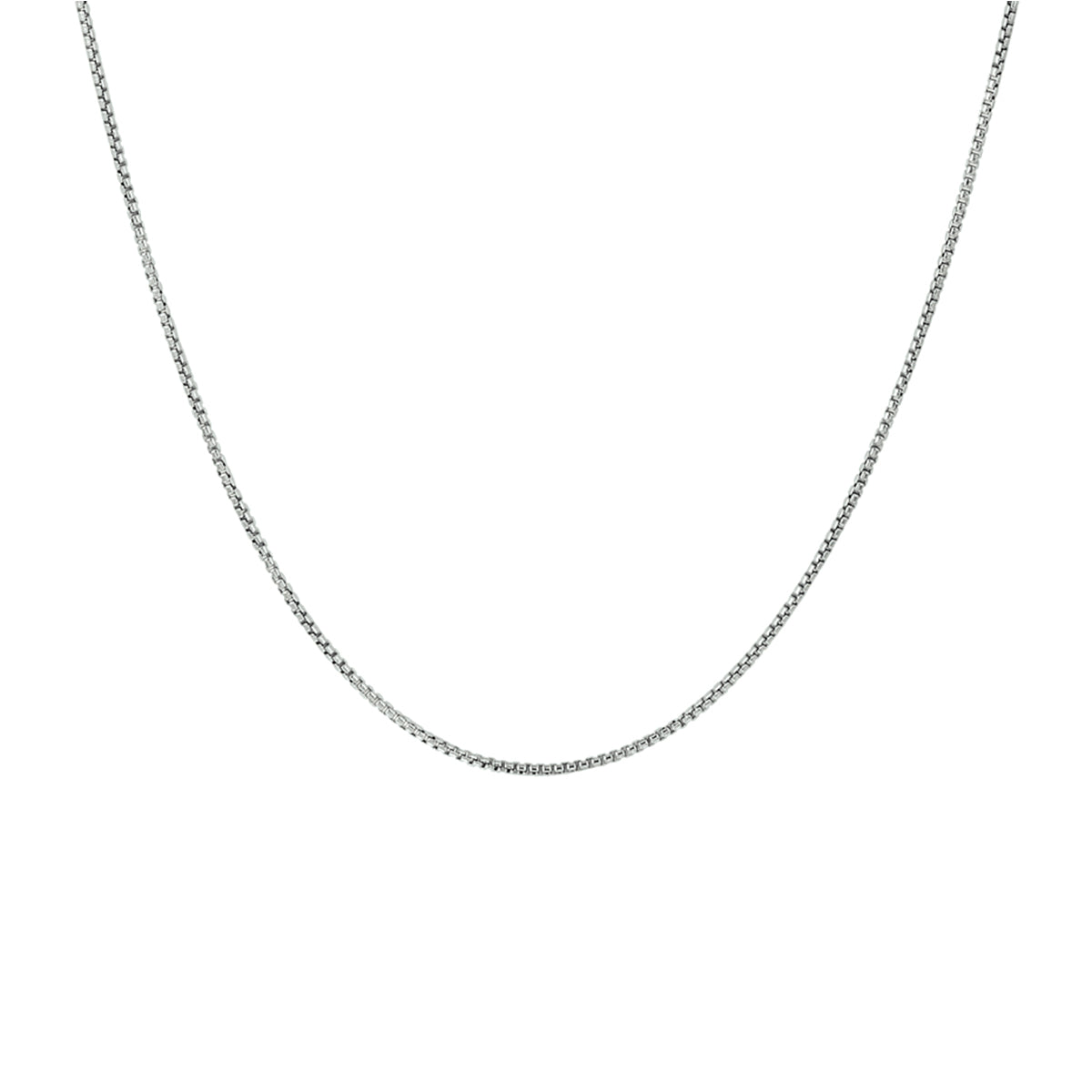 YO&NO ketting venetiaans bol 0,8 mm zilver gerhodineerd