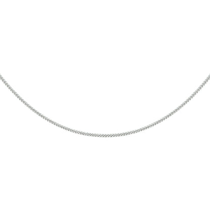 Zilveren gourmette ketting 1,2 mm, 38 tot 50 cm