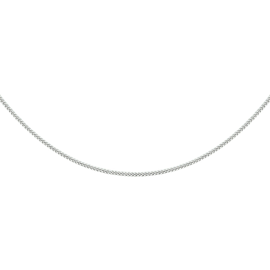 Zilveren gourmette ketting 1,2 mm, 38 tot 50 cm