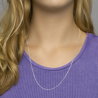 Zilveren geslepen gourmette ketting 1,4 mm – vooraanzicht