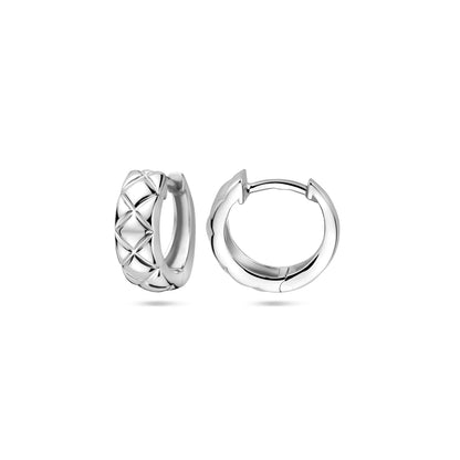 Zilveren klapoorringen 12,5 mm, 2,4 gram – detailfoto
