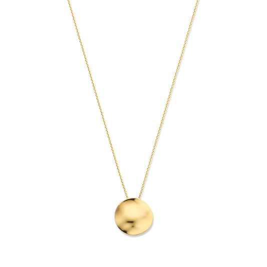 Ketting met rondje 14k geelgoud