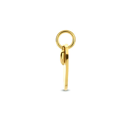 Gouden graveerhanger hartje – 14 karaat – close-up van de sluiting