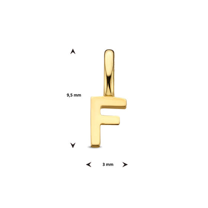 Gouden hanger letter – 14 karaat – extra foto