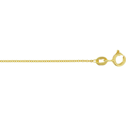 Gouden platte ankerketting 1,0 mm – 14 karaat
