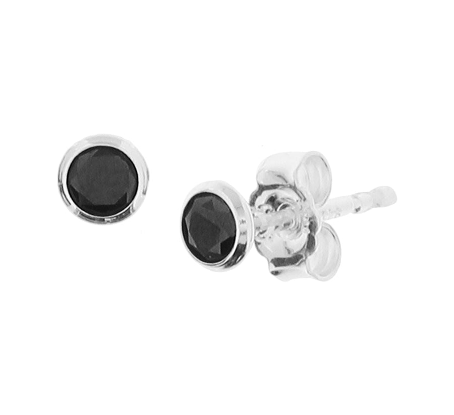 Zilveren oorknopjes met zirkonia 2,5 en 3,5 mm