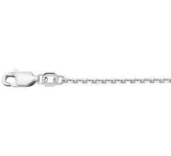 Zilveren ankerketting 1,6 mm voor dames en heren