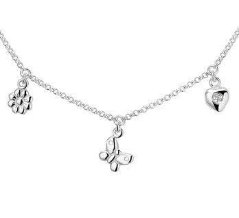 Zilveren bedelketting voor kinderen