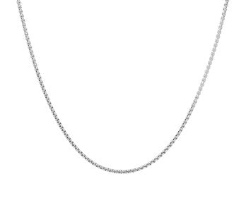 YO&NO ketting venetiaans bol 1,2 mm zilver gerhodineerd