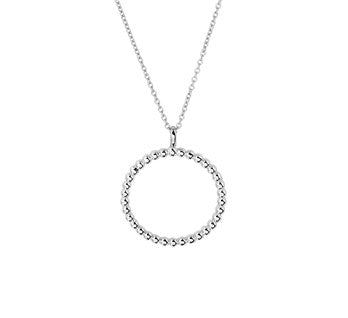 Ketting Anker Bolletjes 1,2mm 40+4cm Zilver gerhodineerd