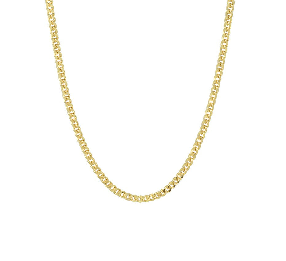 Zilveren ketting, gourmette 2,4 mm 50 cm