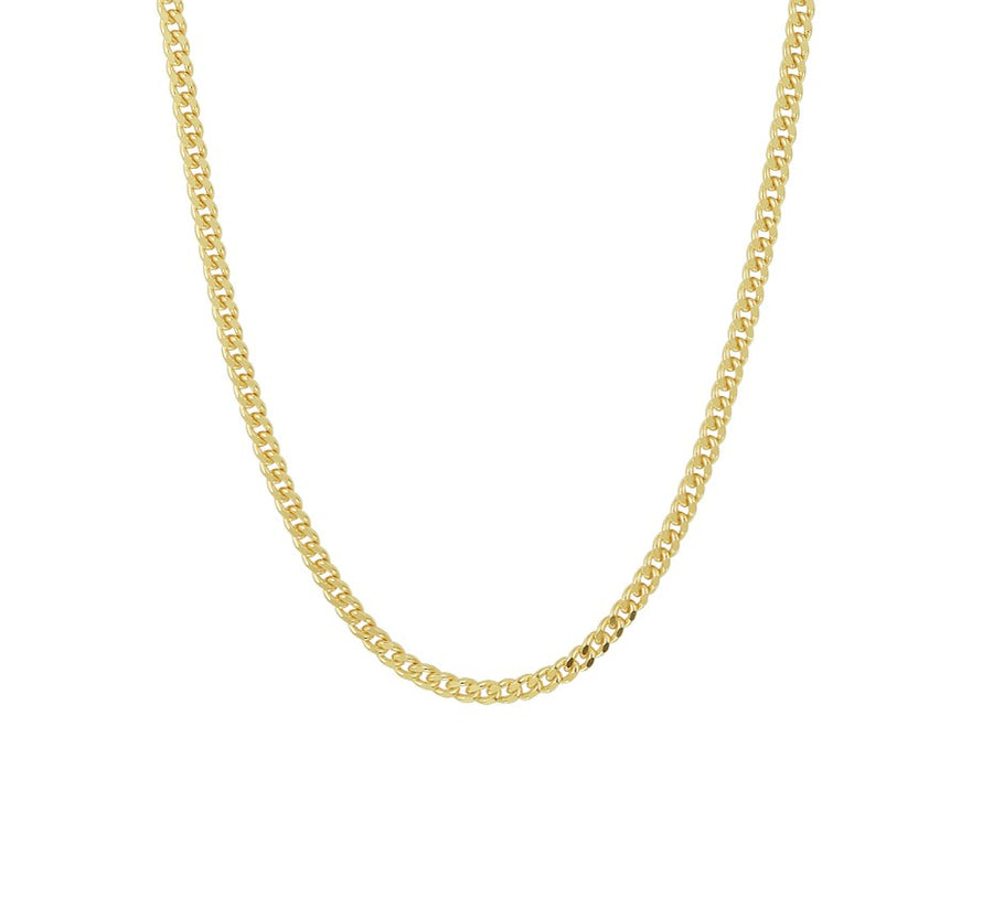 Zilveren ketting, gourmette 2,4 mm 50 cm