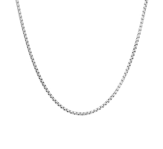 Zilveren venetiaanse ketting bol 1,5 mm 42 cm