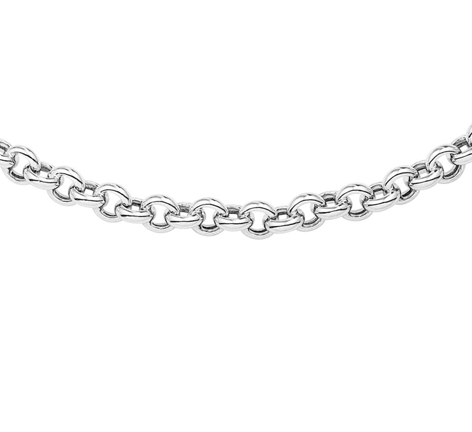 Gouden jasseron ketting 7 mm met zilveren kern