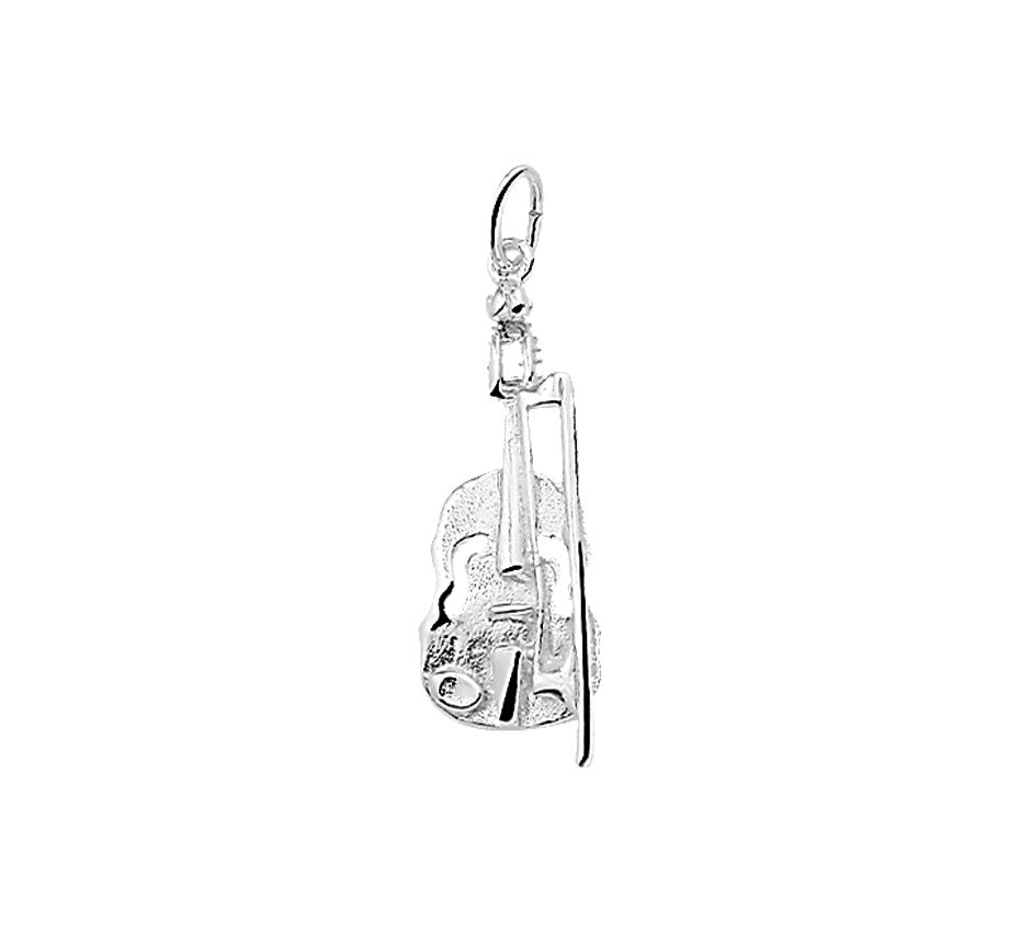 Zilveren hanger viool