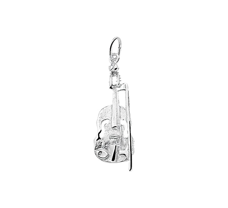 Zilveren hanger viool