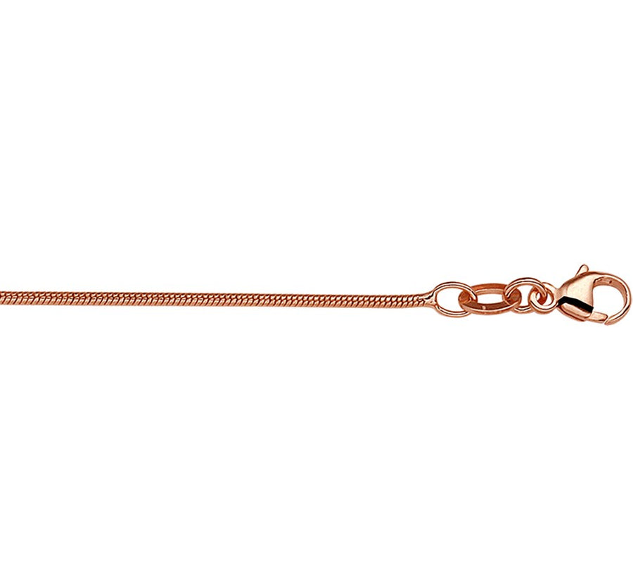 Gouden ketting, slang 1,2 mm 42 cm – 14 karaat