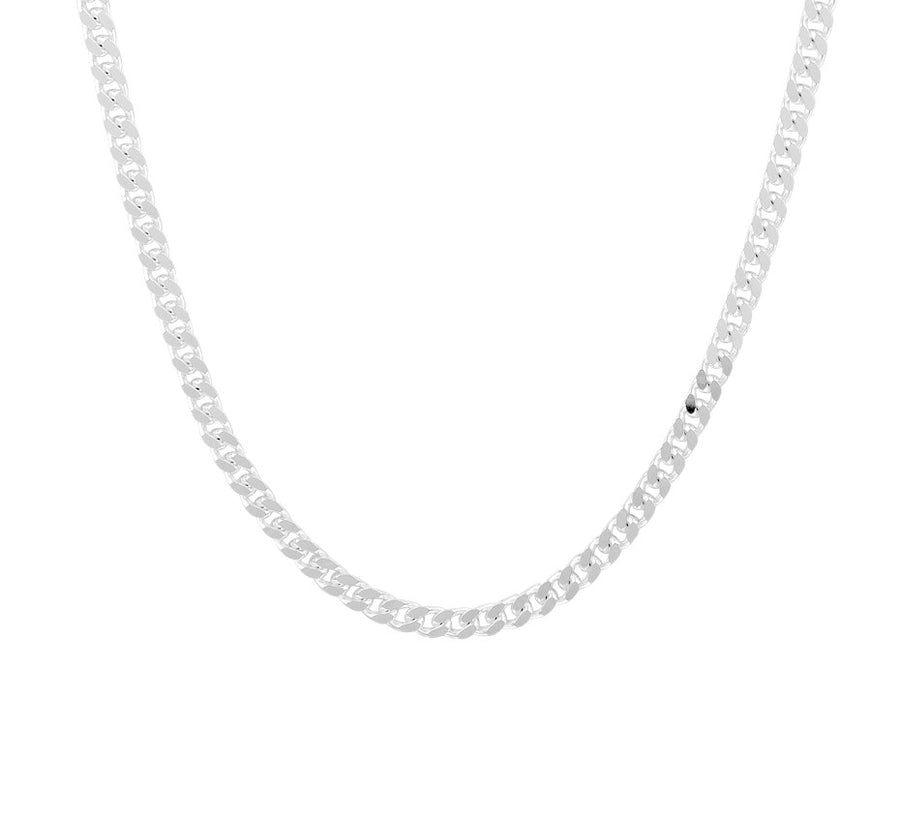 Zilveren geslepen gourmetteketting 2,8 mm