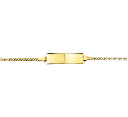 Gouden graveerarmband gourmette 13 tot 15 cm – 14 karaat