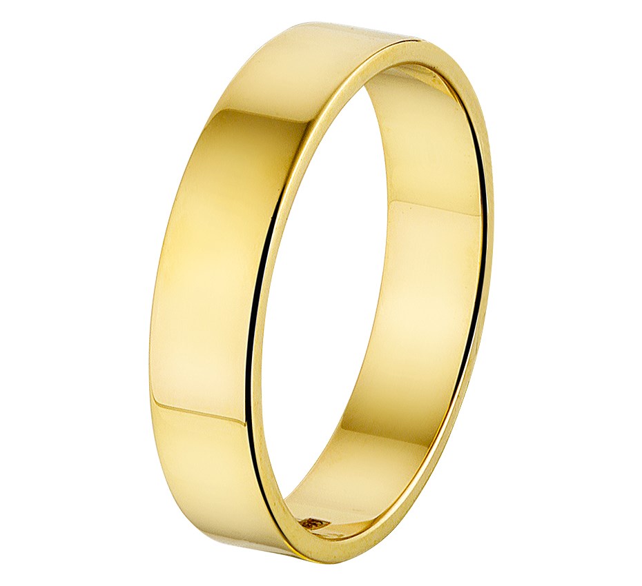 Gouden relatiering 5 mm vanaf maat 18,50 – 14 karaat