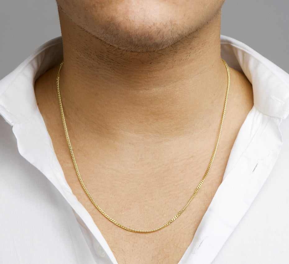 Zilveren gourmetteketting 2,4 mm – 60 cm