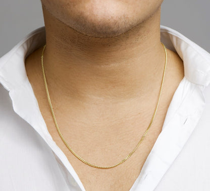 Zilveren gourmetteketting 2,4 mm – 60 cm