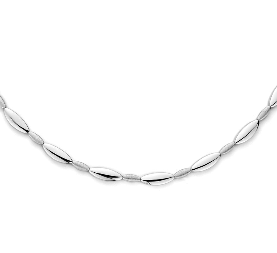 Zilveren chokerketting 5,2 mm, mat en glanzend