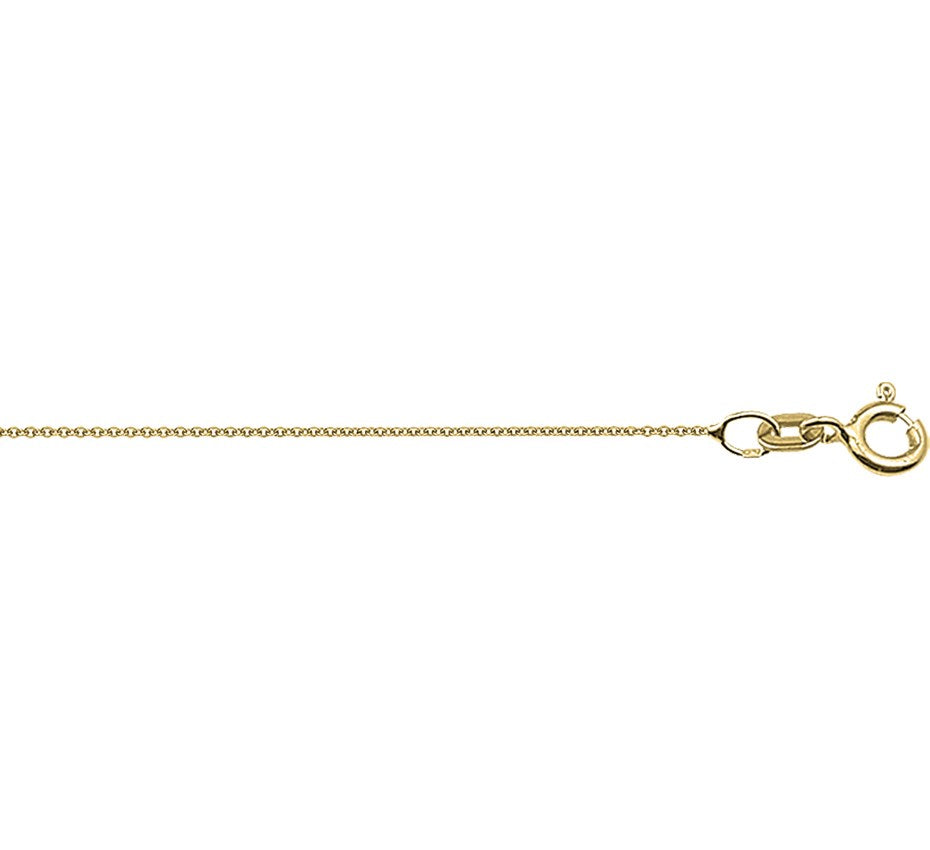 Gouden ronde ankerketting 0,8 mm 45 cm – 14 karaat