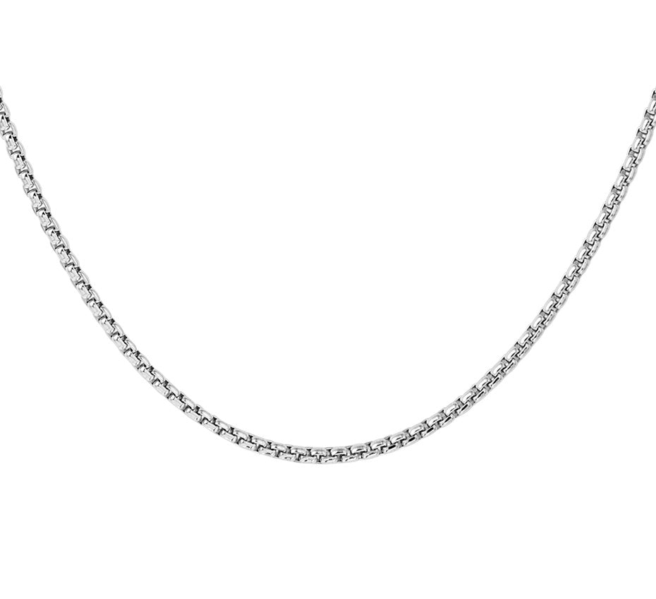 Zilveren venetiaanse ketting bol 2,1 mm 42 cm