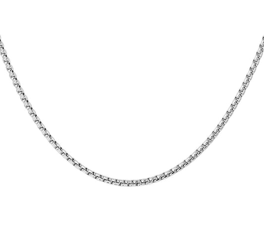Zilveren venetiaanse ketting bol 2,1 mm 42 cm