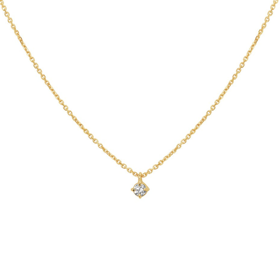 Gouden ketting, diamant 0,10 ct – 14 karaat