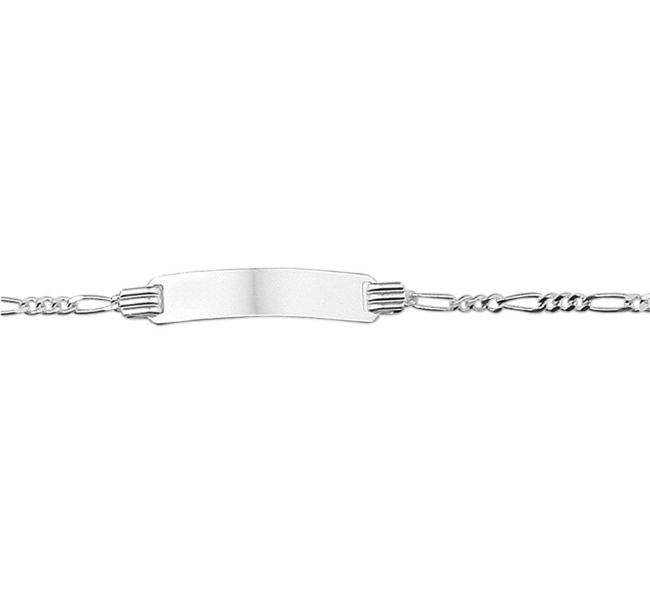 Zilveren graveerarmband kind met plaatje 4,8 mm 13 - 15 cm