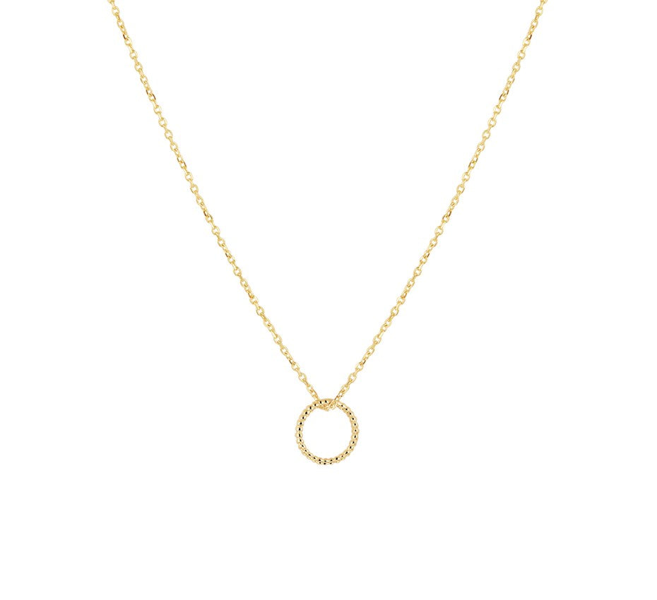 Gouden ketting met gedraaid rondje – 14 karaat