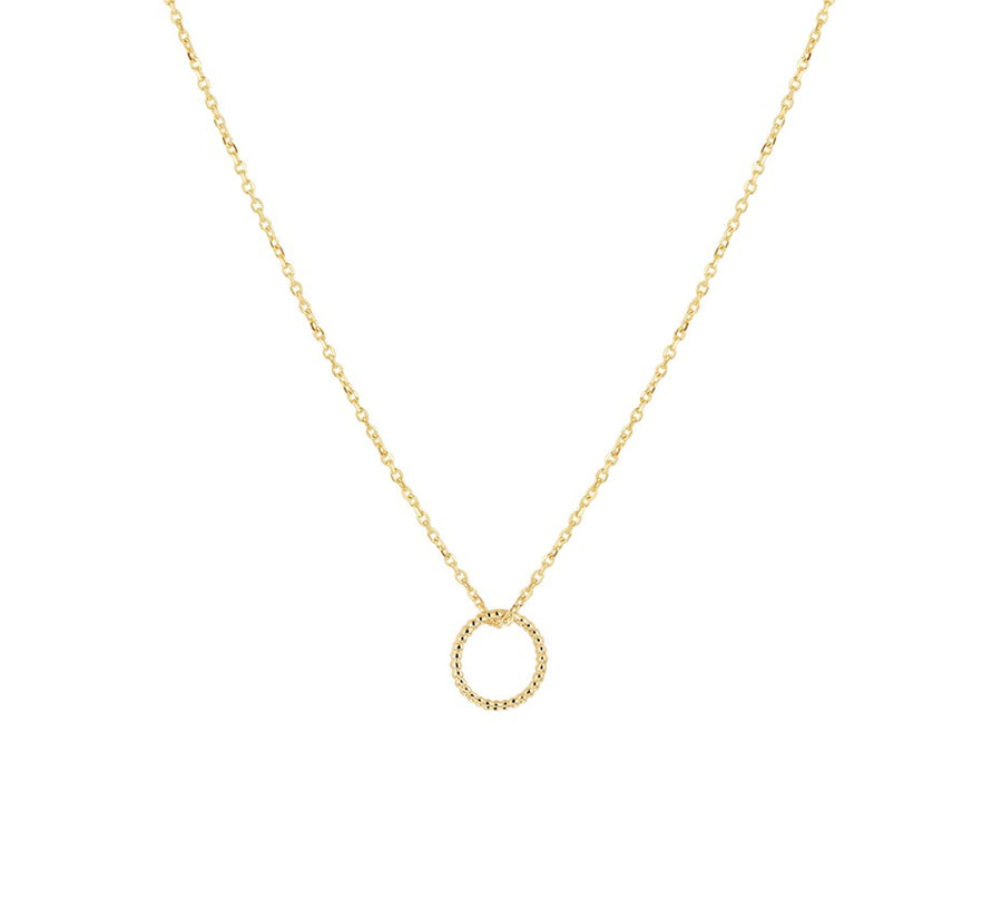 Gouden ketting met gedraaid rondje – 14 karaat