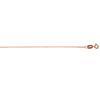 Roségouden venetiaanse ketting 0,8 mm – 14 karaat