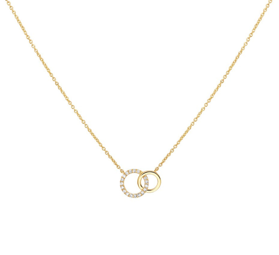 Gouden ketting met diamant 0,08 ct – 14 karaat