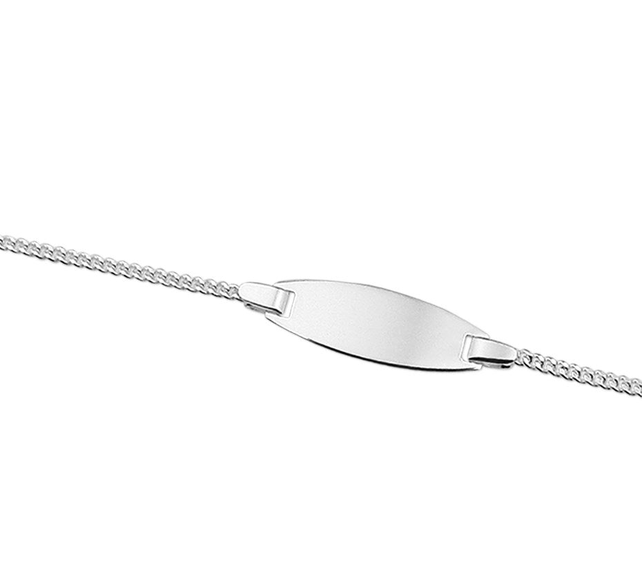Zilveren graveerarmband gourmette 9 tot 11 cm