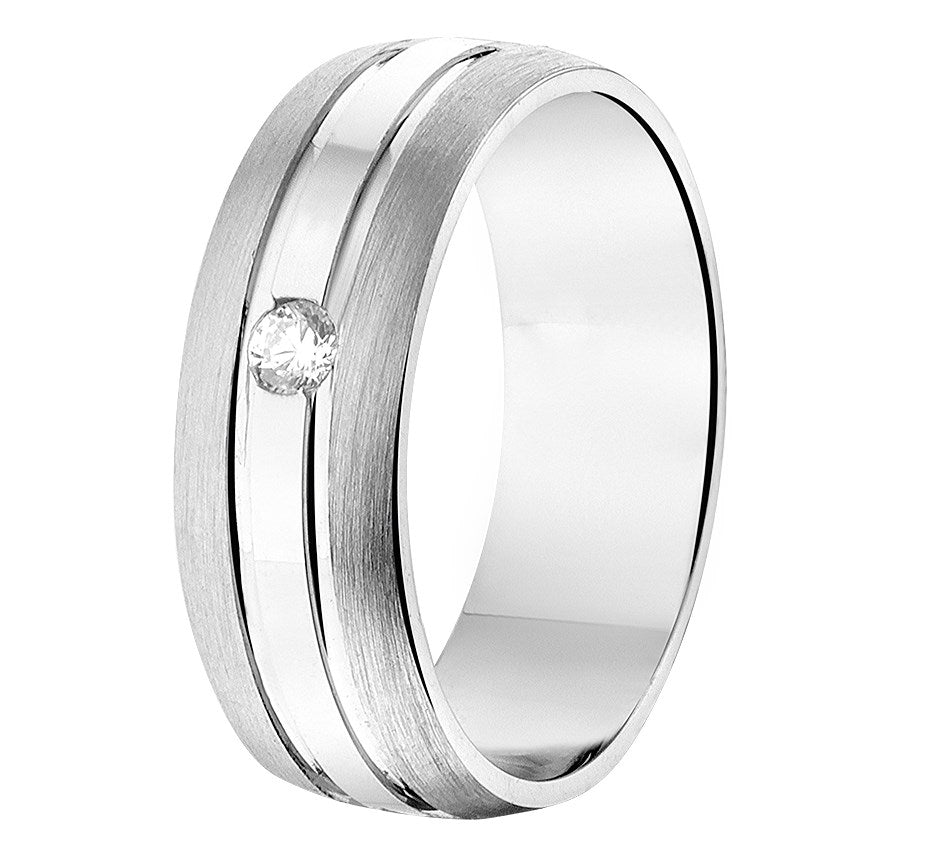 Zilveren relatiering A210 met zirkonia, 6,5 mm