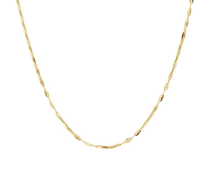 Gouden ketting met plaatjes 1,5 mm – 14 karaat
