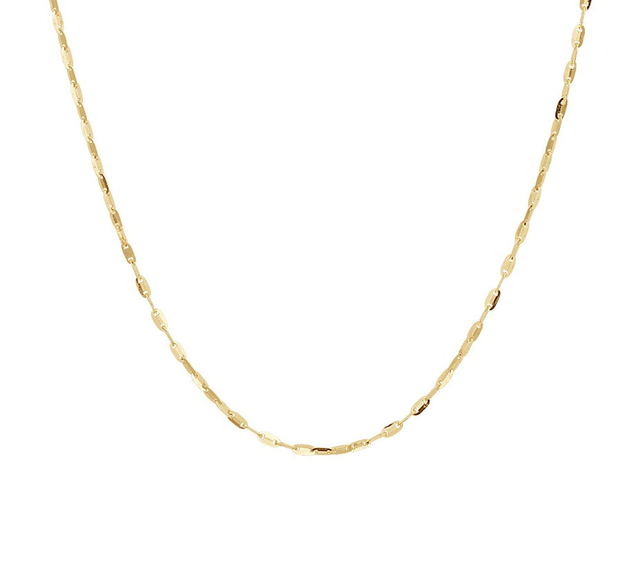 Gouden ketting met plaatjes 1,5 mm – 14 karaat