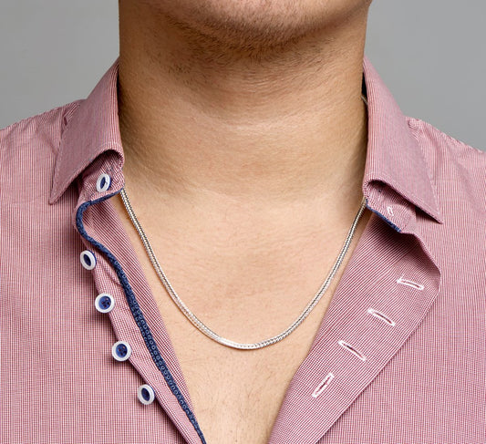 Zilveren vossestaartketting 2,5 mm 60 cm