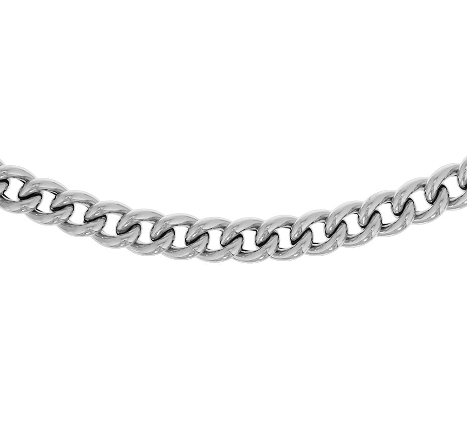 Zilveren gourmetteketting 7,5 mm – 45 cm