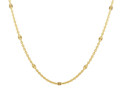 Gouden ankercollier 2,3 mm – 14 karaat