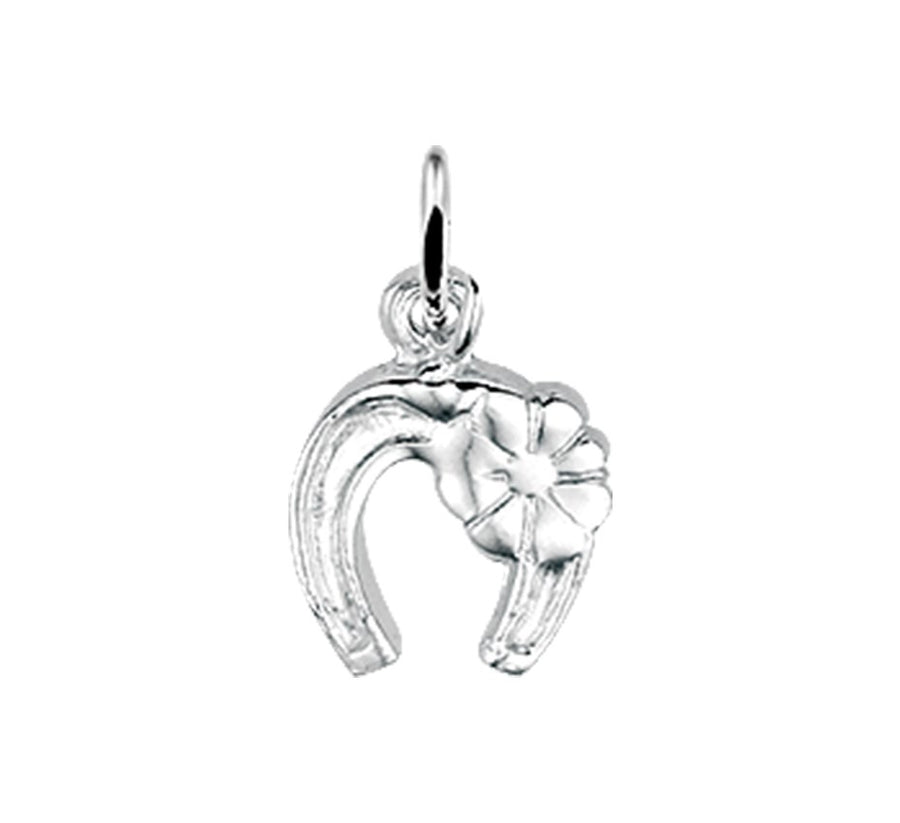Zilveren hanger paardenhoef