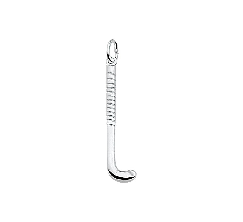 Zilveren hanger hockeystick
