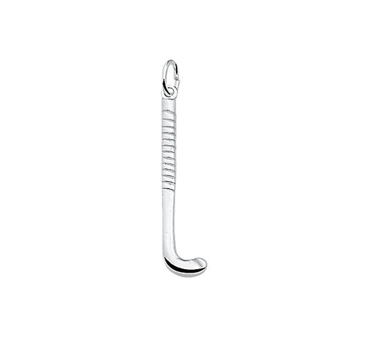 Zilveren hanger hockeystick